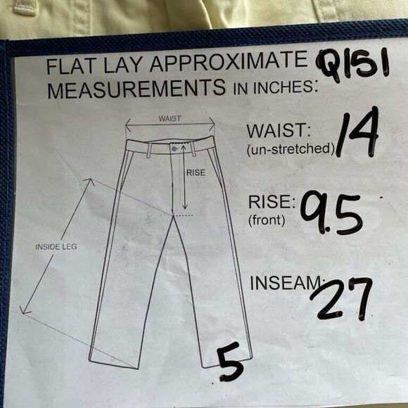 Guideboat Womens Pants Yellow Mid Rise Tapered Ankle Zip Size 28 (tag 27) NEW! - Picture 10 of 11